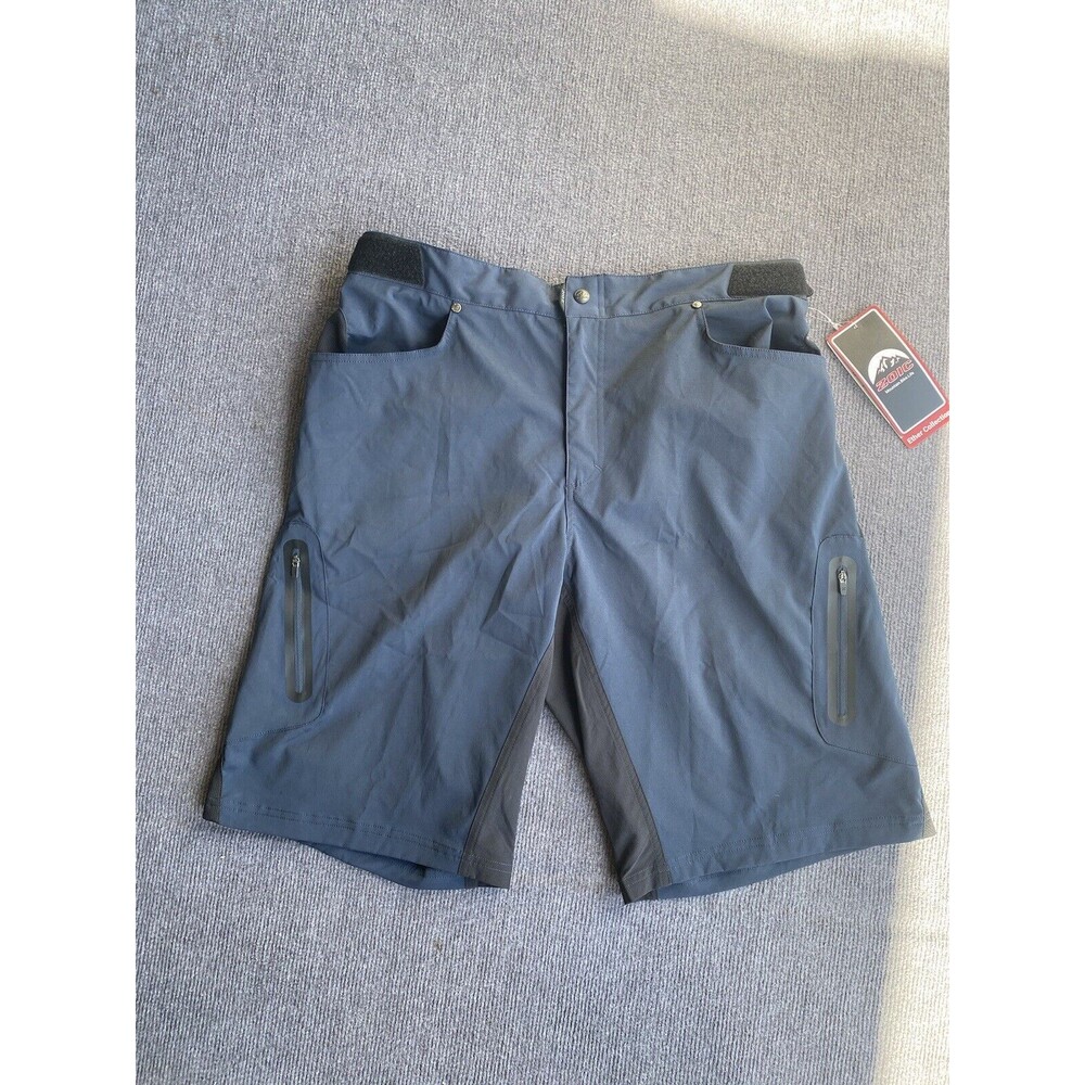 Men's ZOIC Cycling Shorts Only!  Zip Fly Size XXL 35 Blue Night NWT 1103ZM15